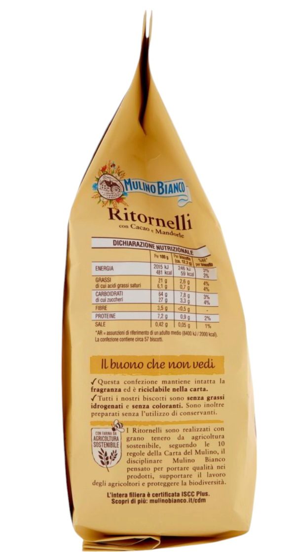 RITORNELLI CACAO E MANDORLE MULINO BIANCO GR. 700 - immagine 2