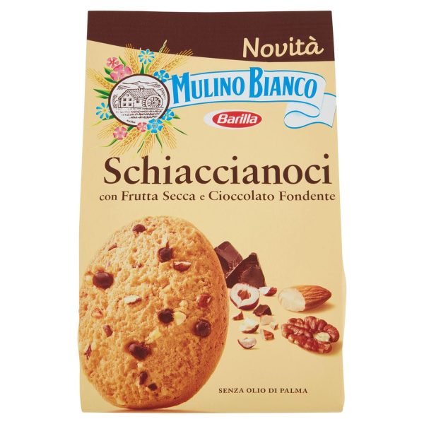 Biscotti schiaccianoci con frutta secca e cioccolato fondente Mulino Bianco 300gr