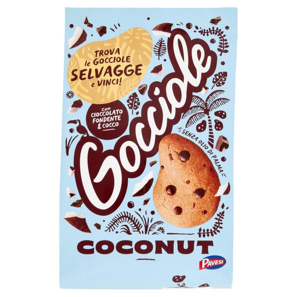 Biscotti Gocciole gusto cocco Pavesi 320gr