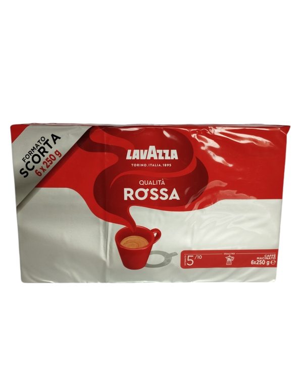 QUALITÀ ROSSA INTENSITÀ 5 LAVAZZA GR.250X6