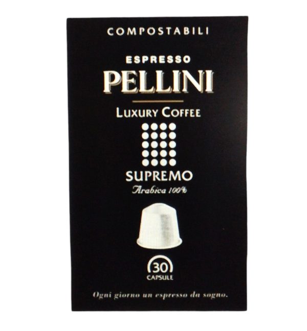 CAPSULE ESPRESSO SUPREMO COMPATIBILI NESPRESSO PELLINI PZ. 30