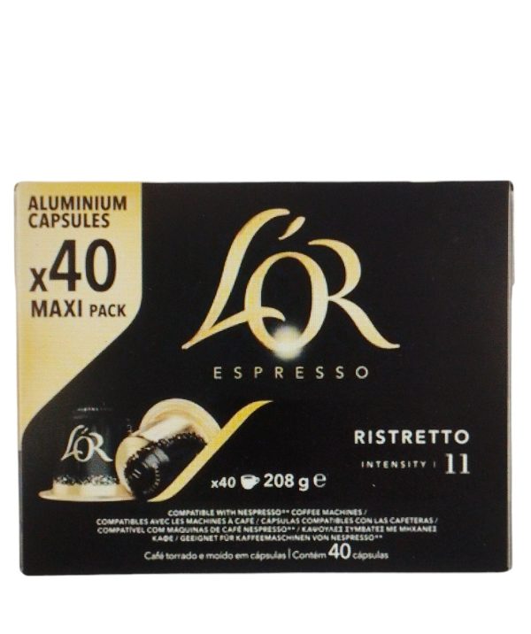 CAPSULE RISTRETTO COMPATIBILI NESPRESSO L'OR PZ. 40