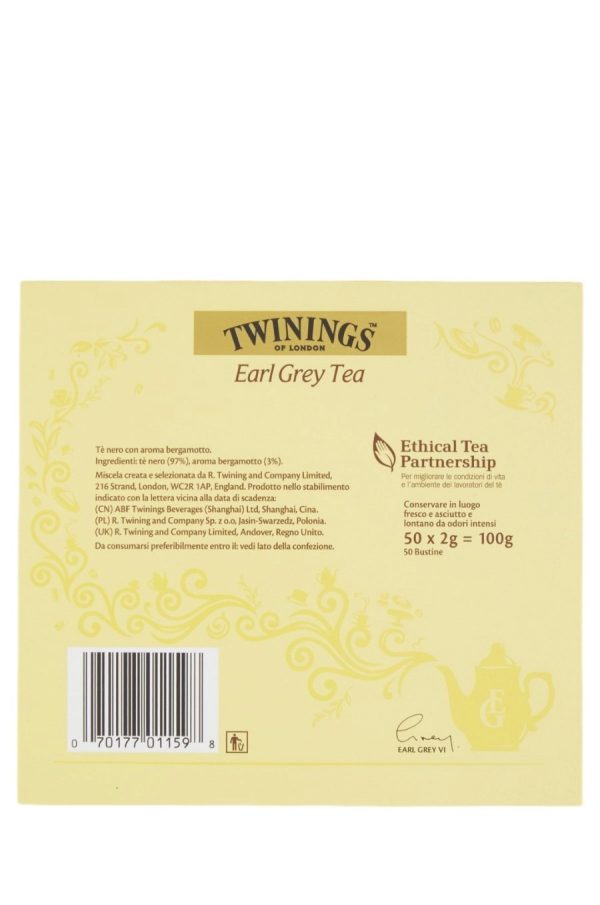 TÈ EARL GREY TWININGS 50 FILTRI - immagine 2