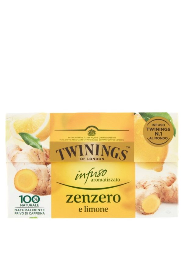 INFUSO AROMATIZZATO ZENZERO E LIMONE TWININGS 20 FILTRI