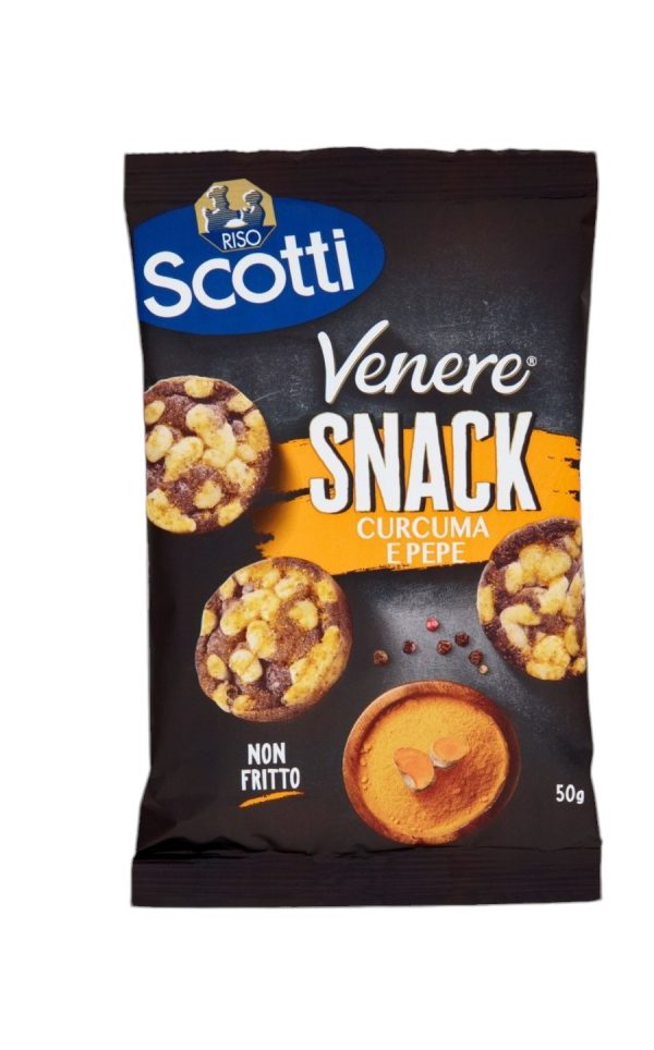 VENERE SNACK CURCUMA E PEPE SCOTTI GR.50