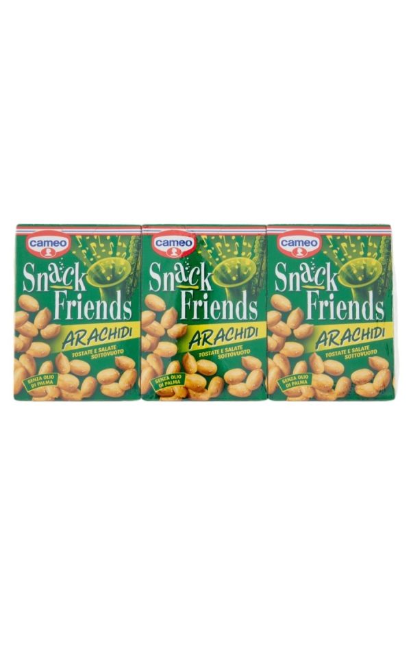 ARACHIDI SALATE SOTTOVUOTO SNACK FRIENDS CAMEO GR. 40 X 3 PZ.