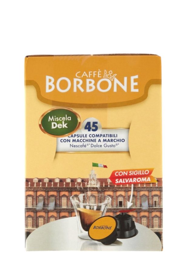 CAPSULE MISCELA DEKA COMP.DOLCE GUSTO X45 CAFFE' BORBONE X45