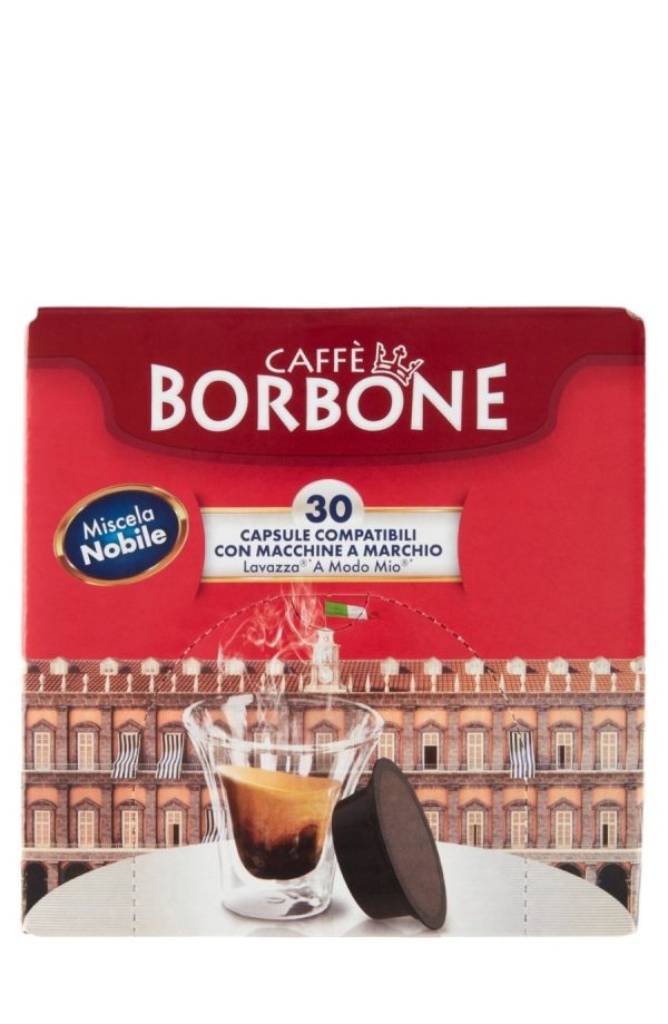 CAPSULE MISCELA NOBILE COMPATIBILI A MODO MIO CAFFE' BORBONE PZ. 30