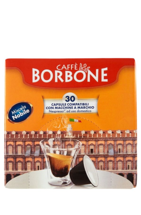 CAPSULE MISCELA NOBILE COMPATIBILI NESPRESSO CAFFE' BORBONE PZ. 30