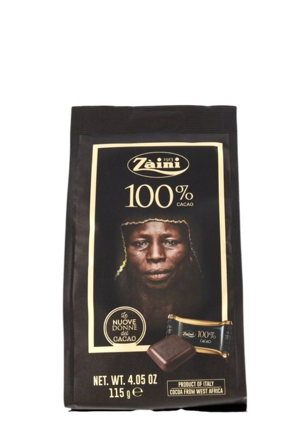 CIOCCOLATINI FONDENTI 100% ZAINI GR. 115