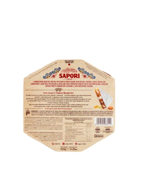 SAPORI PANFORTE MORBIDO STESO A MANO - 320 GR - immagine 2