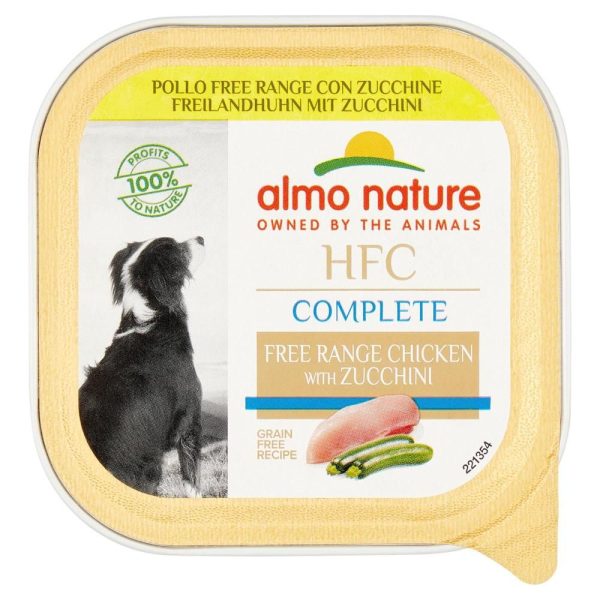 CIBO UMIDO PER CANE AL GUSTO POLLO E ZUCCHINE ALMO NATURE GR.85