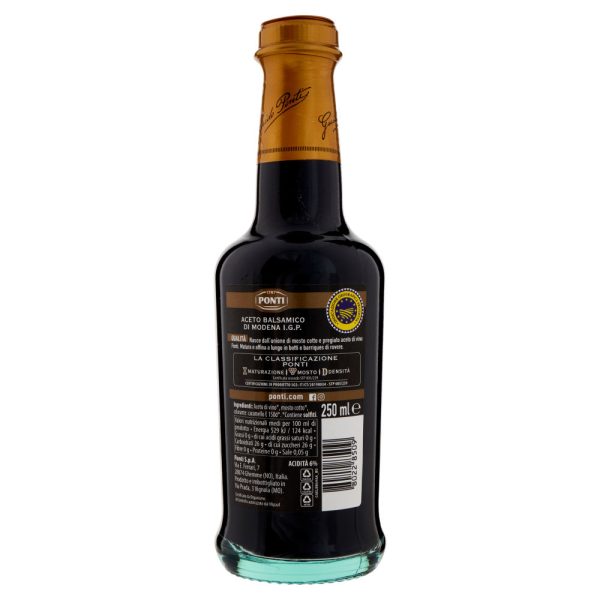 PONTI ACETO BALSAMICO DI MODENA I.G.P. SIGILLO LIGNEO 250.ML - immagine 2