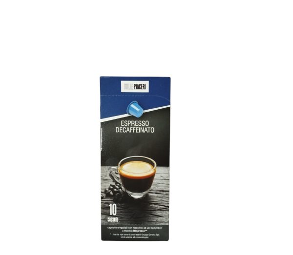 CAPSULE ESPRESSO DECAFFEINATO MILLE PIACERI COMPATIBILI NESPRESSO PZ.10