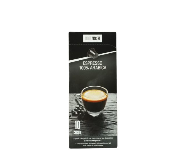 CAPSULE ESPRESSO 100% ARABICA COMPATIBILI NESPRESSO 10.PZ