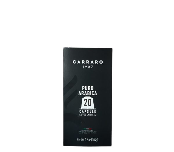 CAPSULE PURO ARABICA CARRARO COMPATIBILE NESPRESSO 20.PZ