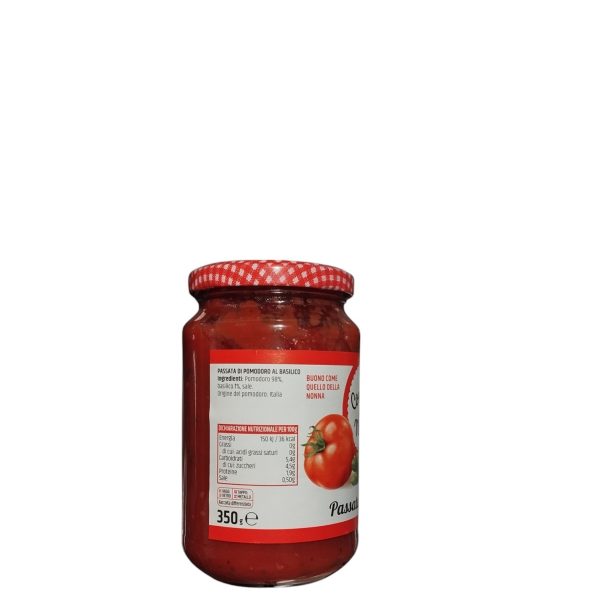 PASSATA POMODORO BASILICO CONSERVE DELLA NONNA GR350 - immagine 2