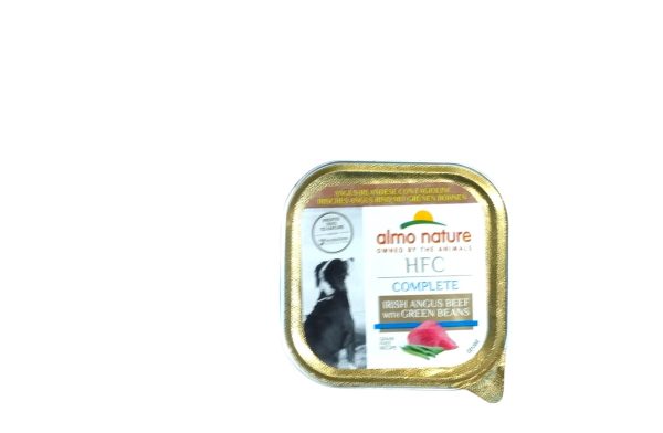 CIBO UMIDO PER CANE AL GUSTO ANGUS IRLANDESE CON FAGIOLINI ALMO NATURE GR.85