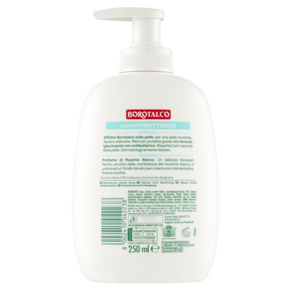 MUSCHIO BIANCO CON ANTIBATTERICO SAPONE IGIENIZZANTE 250 ML - immagine 2