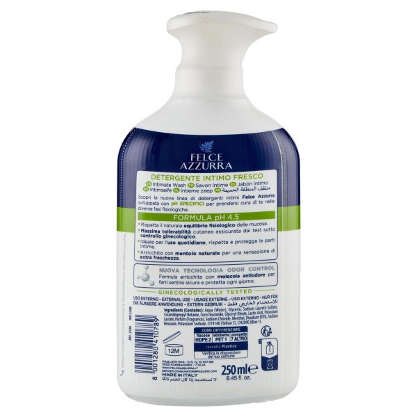 FRESCO DETERGENTE INTIMO FRESCHEZZA NATURALE PH 4.5 250 ML - immagine 2