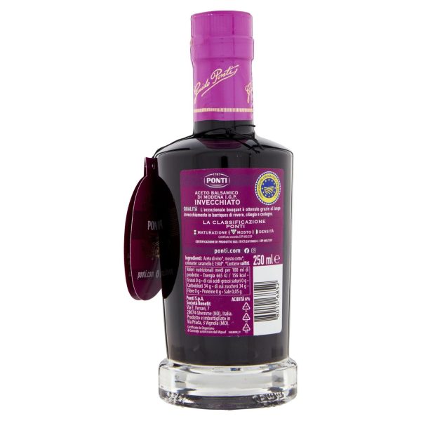 ACETO BALSAMICO DI MODENA IGP INVECCHIATO 3 ANNI PONTI ML.250 - immagine 2