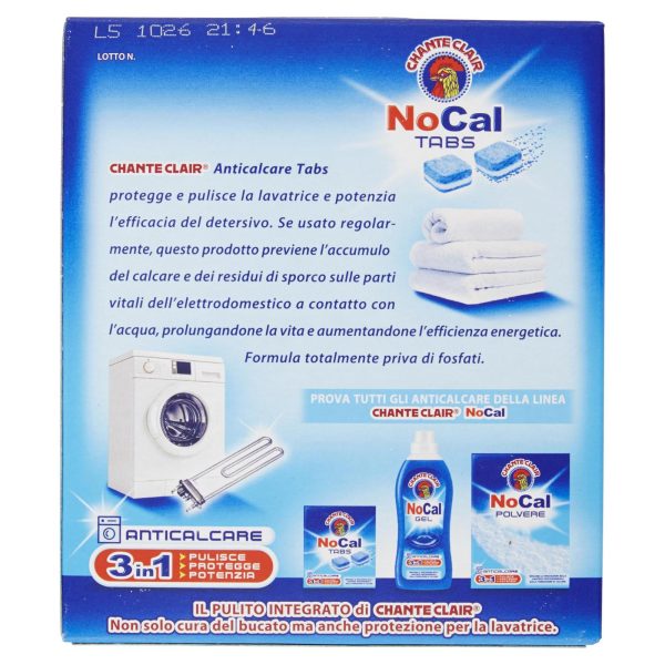 NO CALCARE LAVATRICI TABS 20 X 12 G - immagine 2