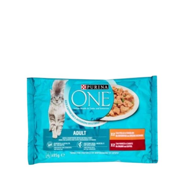 ONE GATTO ADULTO FILETTINI IN SALSA PURINA GR.85X4