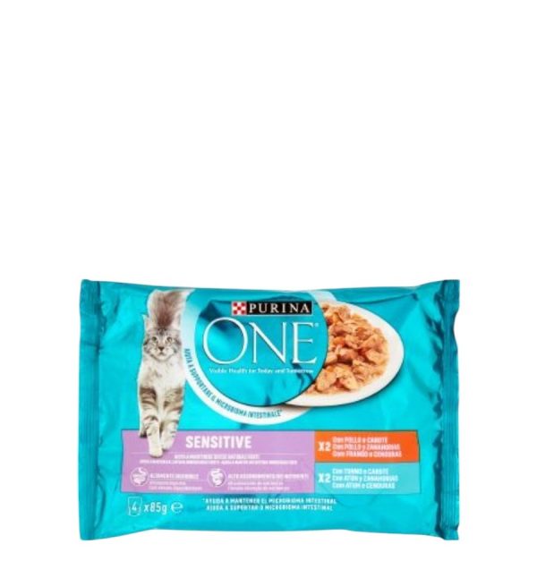 ONE GATTO DELICATE POLLO&TONNO MULTIPACK PURINA GR.85X4