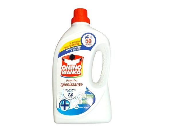 DETERSIVO LIQUIDO LAVATRICE IGIENIZZANTE 50 LAV. OMINO BIANCO LT.2