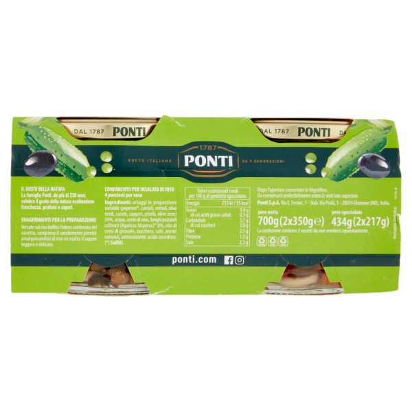 PONTI PEPELRIZIA INSALATA PER RISO 2 X 350 G - immagine 2