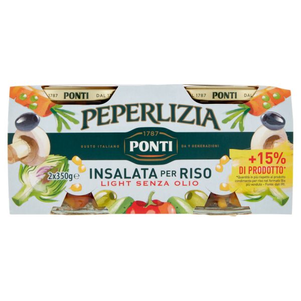 PONTI PEPERLIZIA INSALATA PER RISO LIGHT SENZA OLIO 2 X 350 G