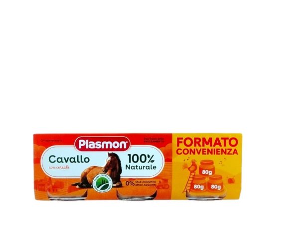 OMOGENEIZZATO CAVALLO 100% NATURALE PLASMON GR.80X3