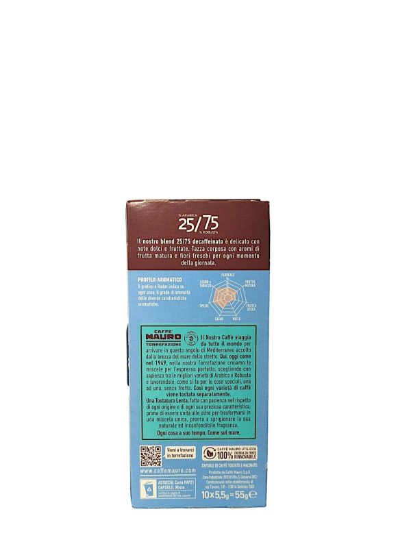 CAFFÈ MAURO MISCELA DECA 100 CAPSULE - immagine 2